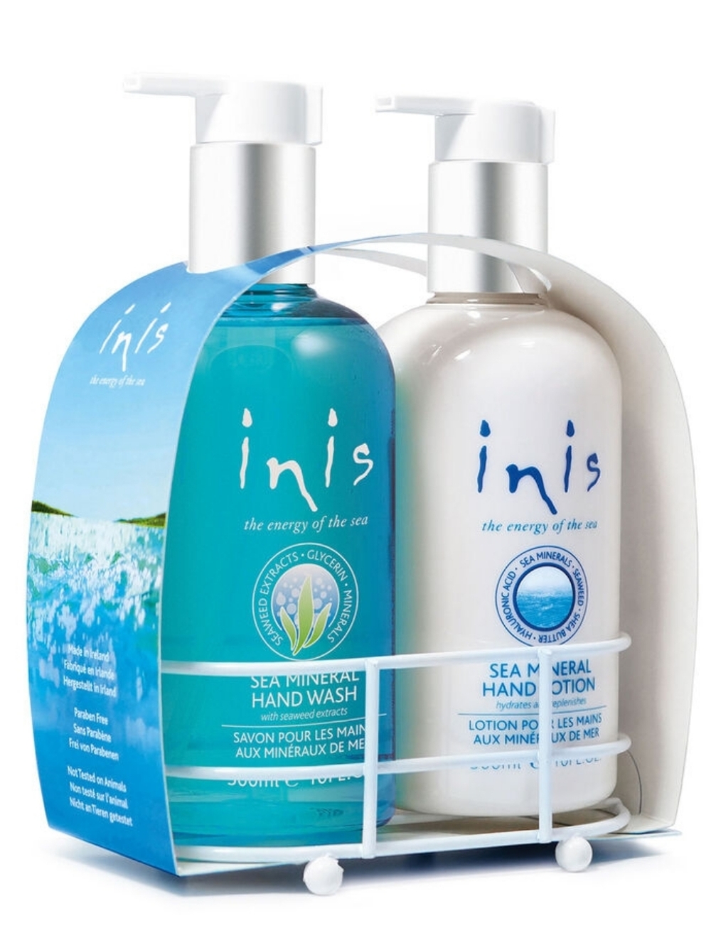 ‼️SAVE $30+ ‼️Inis Hand Soap and Hand Lotion in Caddy - Sea Minerals